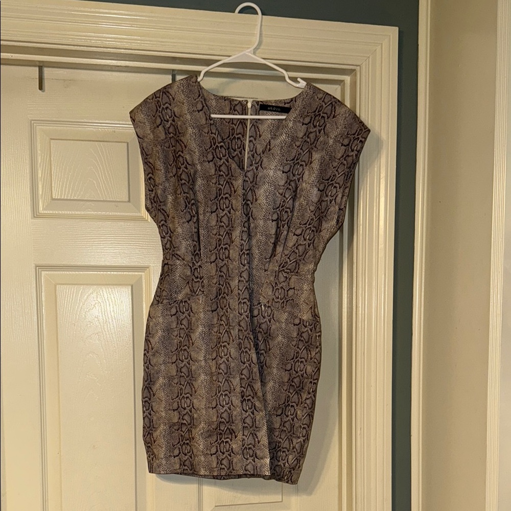 Ark & Co Animal Print Mini Dress